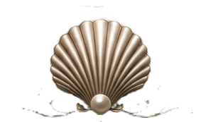 The Mermaid Fountain shell emblem
